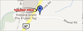 Map to Kelowna Grand Prix